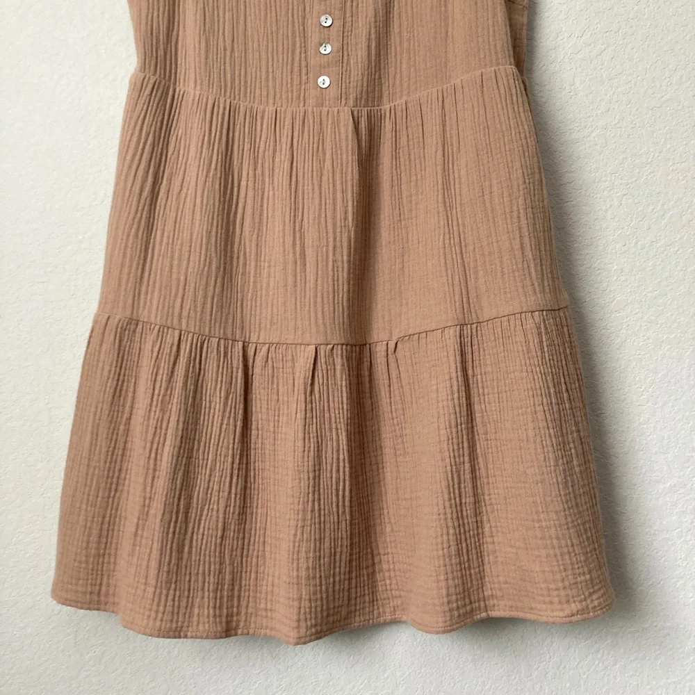 Tan Babydoll Dress- Le Lis - Picture 3 of 10